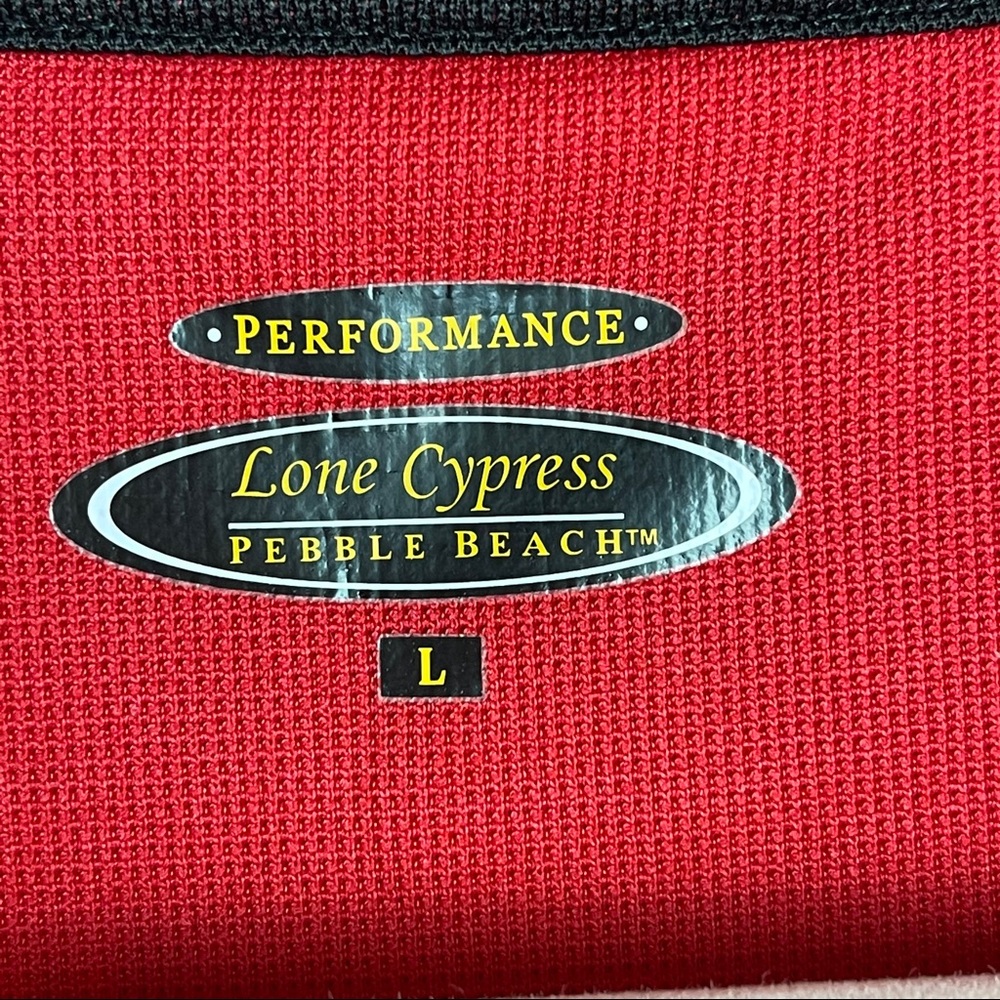 Lone Cypress Pebble Beach golf polo red shirt - Picture 3 of 7